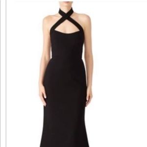 Jill Jill Stuart halter bodycon gown